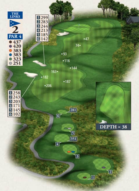 Bay Harbor Golf Club Links Course Hole 11 yardage map