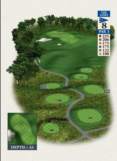 Bay Harbor Golf Club Links Course Hole 10 yardage map