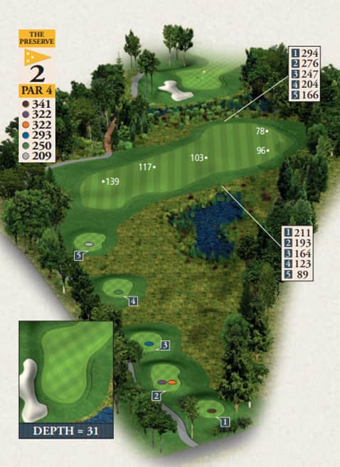 Bay Harbor Golf Club Preserve Course Hole 2 yardage map
