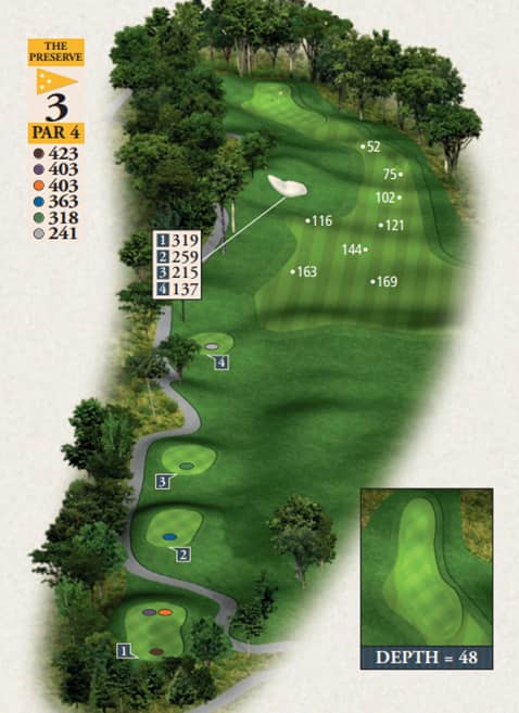 Bay Harbor Golf Club Preserve Course Hole 3 yardage map