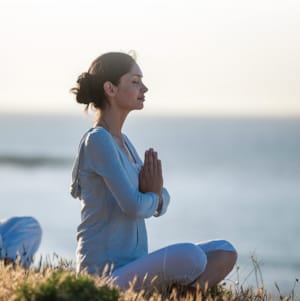 Woman doing yoga